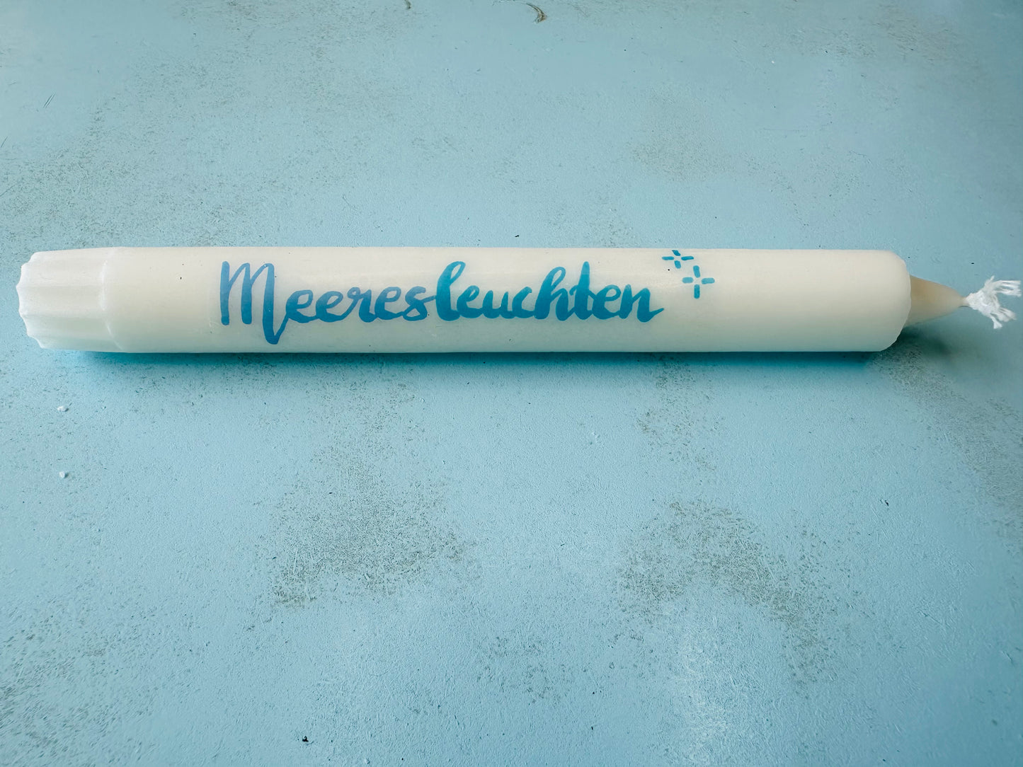 Kerze mit Spruch Meeresleuchten