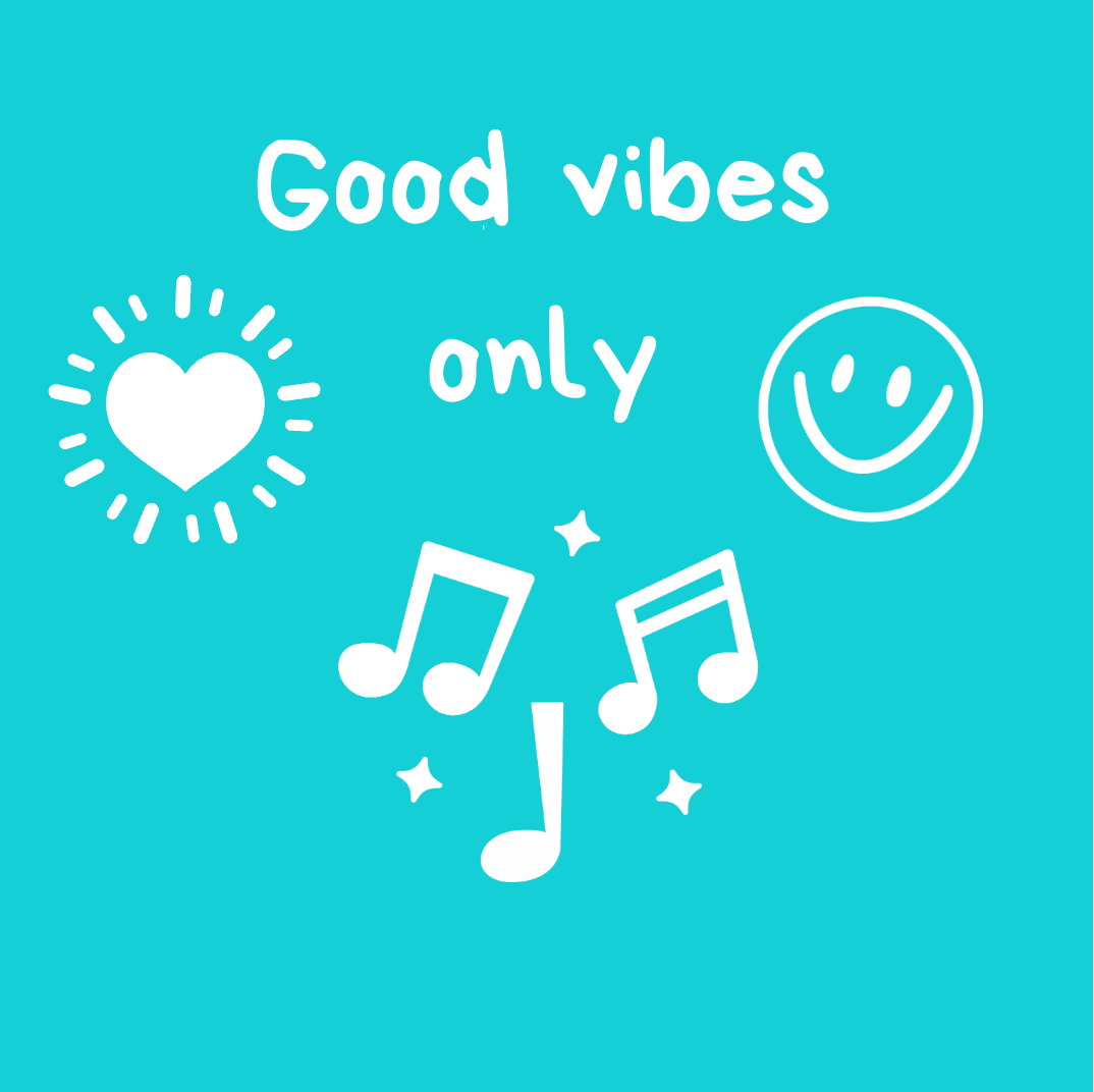 Tasche/ Tote Bag/ Stoffbeutel aus Baumwolle pastell mit Spruch: Good vibes only