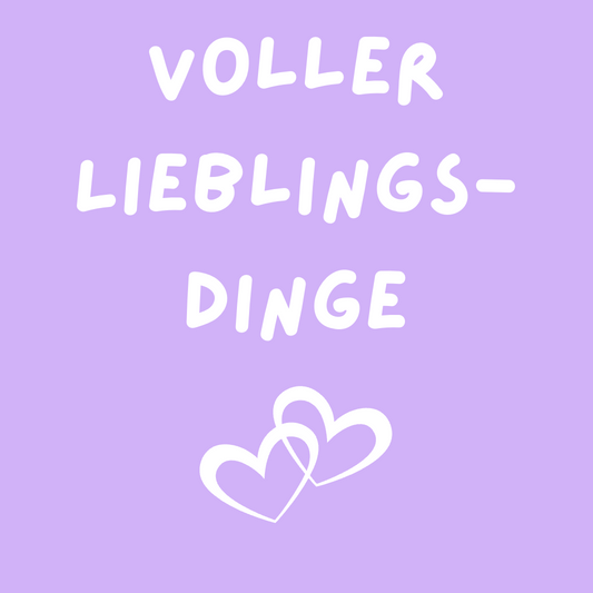 Tasche/ Tote Bag/ Stoffbeutel aus Baumwolle pastell mit Spruch: voller Lieblingsdinge