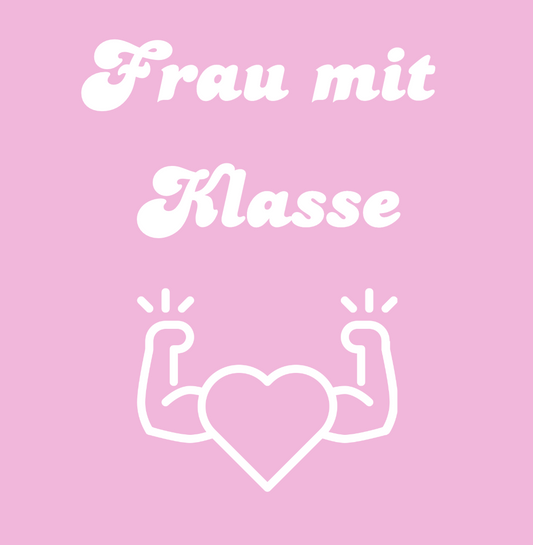 Tasche/ Tote Bag/ Stoffbeutel aus Baumwolle pastell mit Spruch für Lehrerinnen: Frau mit Klasse