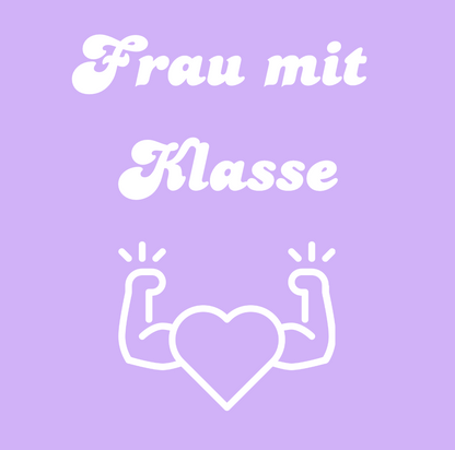 Tasche/ Tote Bag/ Stoffbeutel aus Baumwolle pastell mit Spruch für Lehrerinnen: Frau mit Klasse