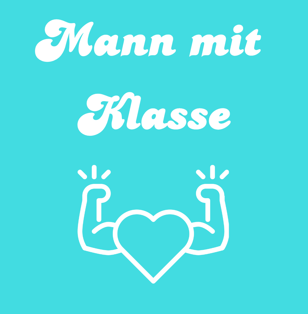 Tasche/ Tote Bag/ Stoffbeutel aus Baumwolle pastell mit Spruch für Lehrer: Mann mit Klasse