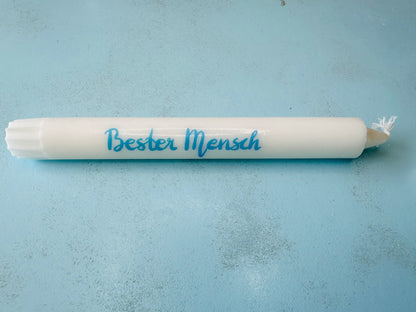 Kerze mit Spruch Bester Mensch