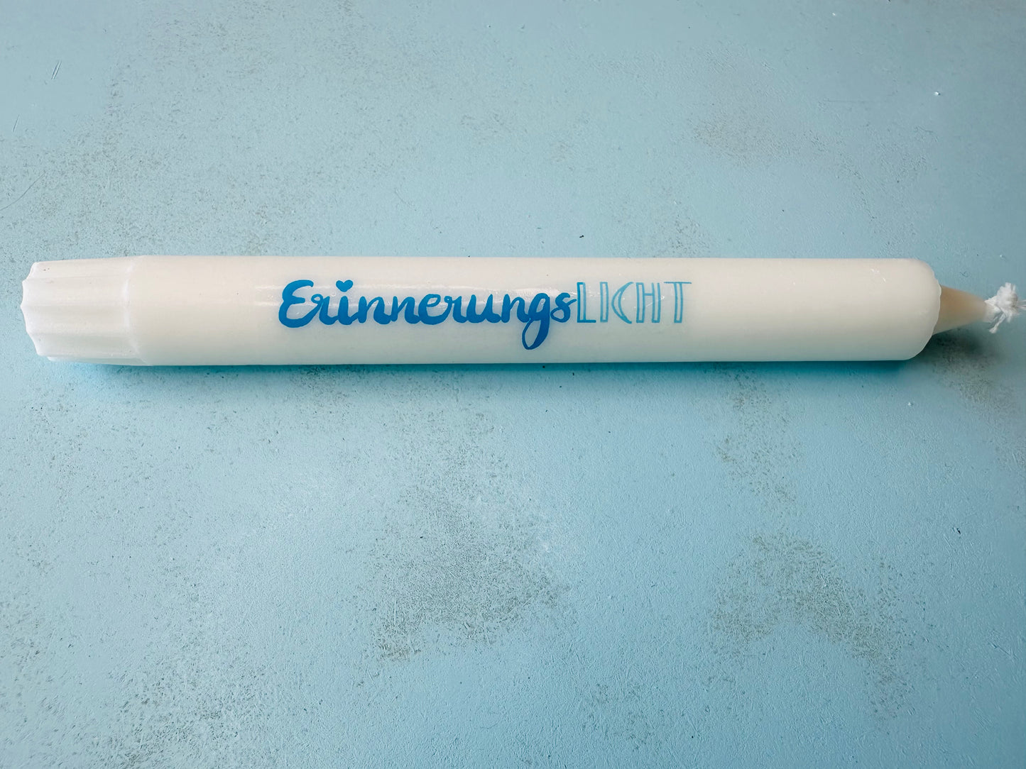 Kerze mit Spruch Erinnerungslicht