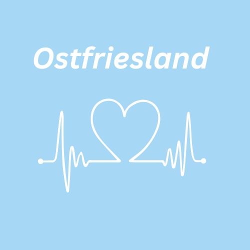 Tasche/ Tote Bag/ Stoffbeutel aus Baumwolle pastell mit Spruch: Ostfriesland